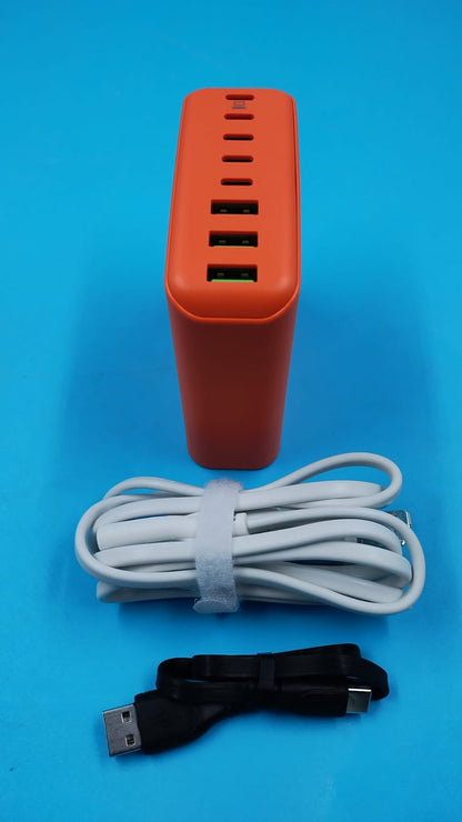 Estación de carga USB C de 265 W, 8 puertos, cargador USB-C.