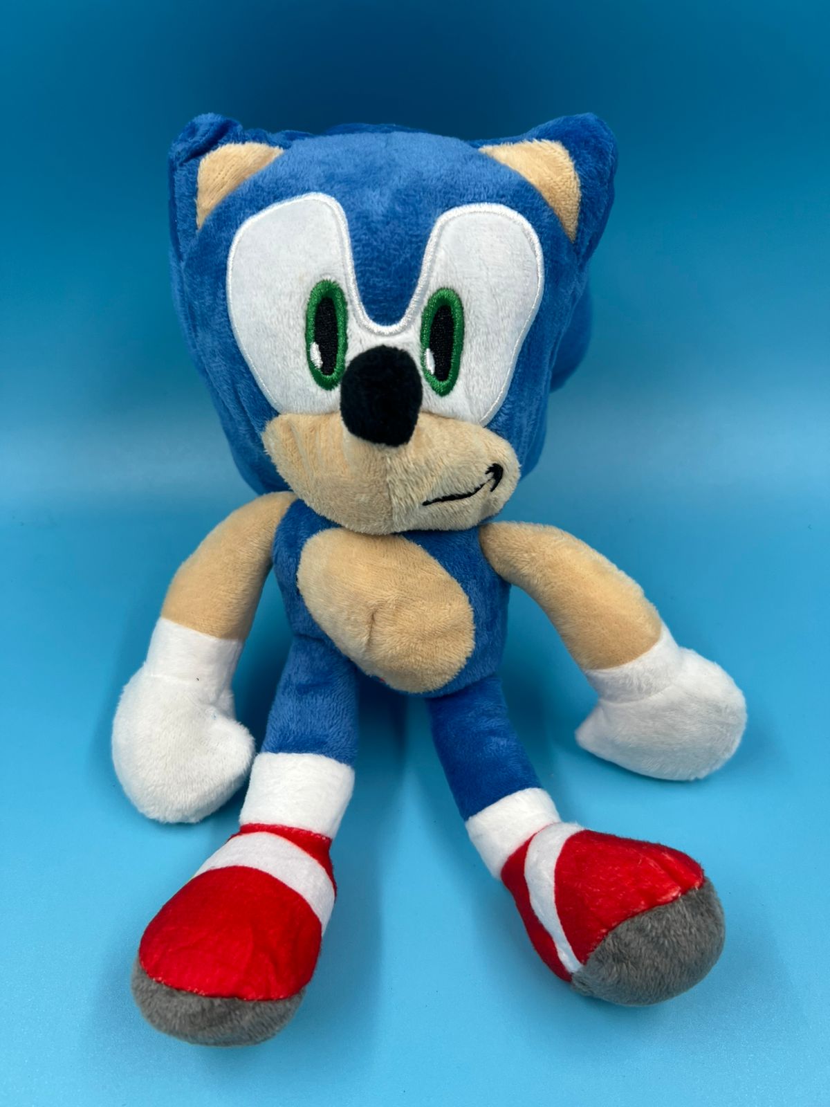Peluche de Sonic 26cmx11cm clasico azul juguete