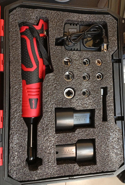 Juego de llave de carraca eléctrica inalámbrica Fullyea, 3/8 (USADA)