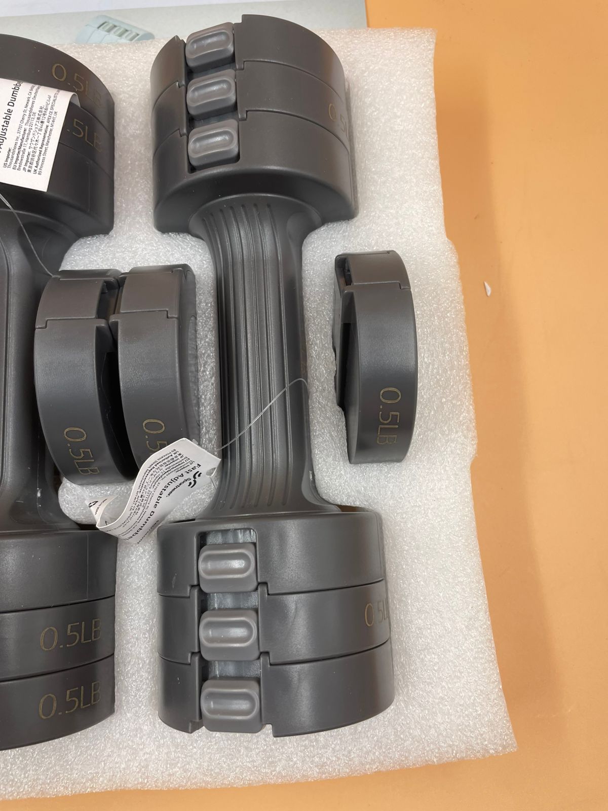 Juego de 2 mancuernas ajustables: Sportneer 2, 3, 4, 5 libras.