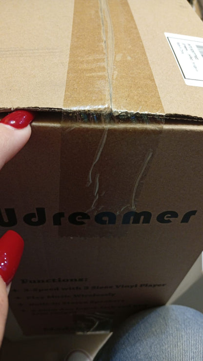 Tocadiscos de maletín con Bocinas, para Discos de vinilo, Udreamer.
