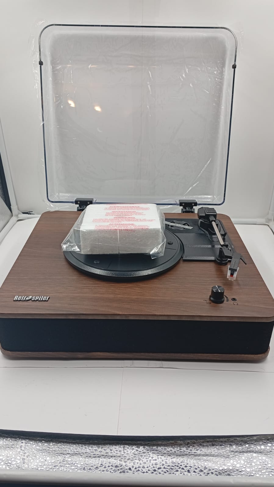 Tocadiscos Retrospiler, con Bluetooth, Radio FM, USB, SD Y MP3.