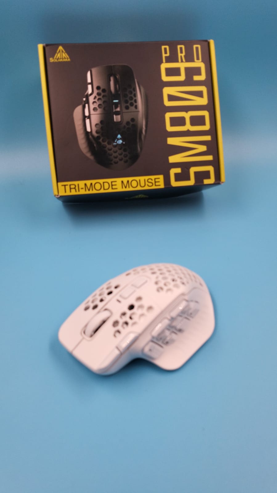 SM809 Pro Mouse inalámbrico MMO para juegos con 9 botones laterales, SOLAKAKA