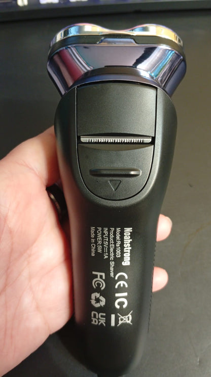 Afeitadora eléctrica para hombres, recargable, con recortadora.