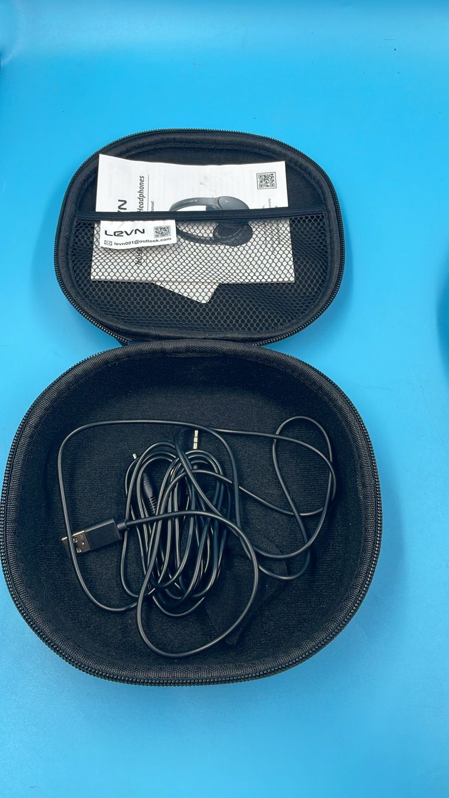 LEVN - Auriculares híbridos con cancelación de ruido, auriculares inalámbricos Bluetooth 5.4.