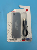 Disco duro portátil 1 TB con puerto USB 3.0 tipo C, (USADO)