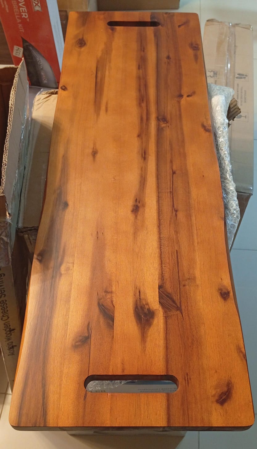 Tabla de Charcuteria, madera acacia, Tidita, con asas, p/aperitivos.