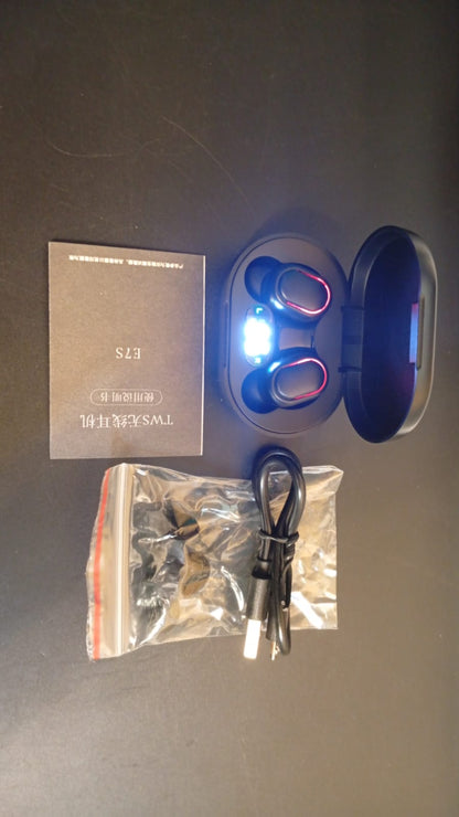 Auriculares Bluetooth inalámbricos, intraurales, pantalla tactil.