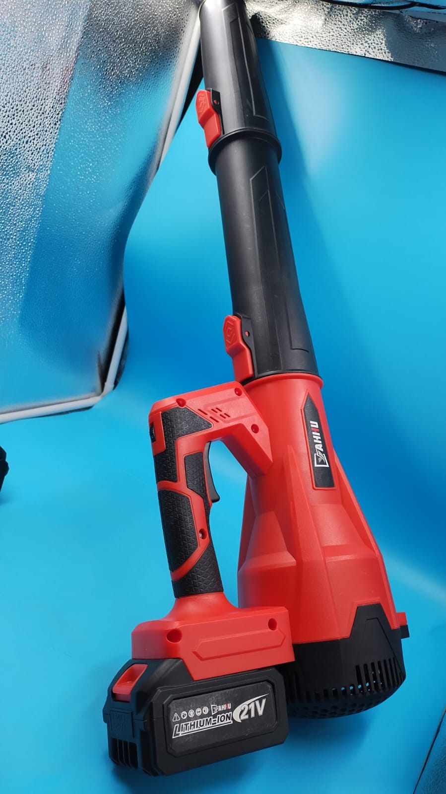 Soplador de hojas eléctrico inalámbrico YAHHU, 480 CFM/160 MPH.