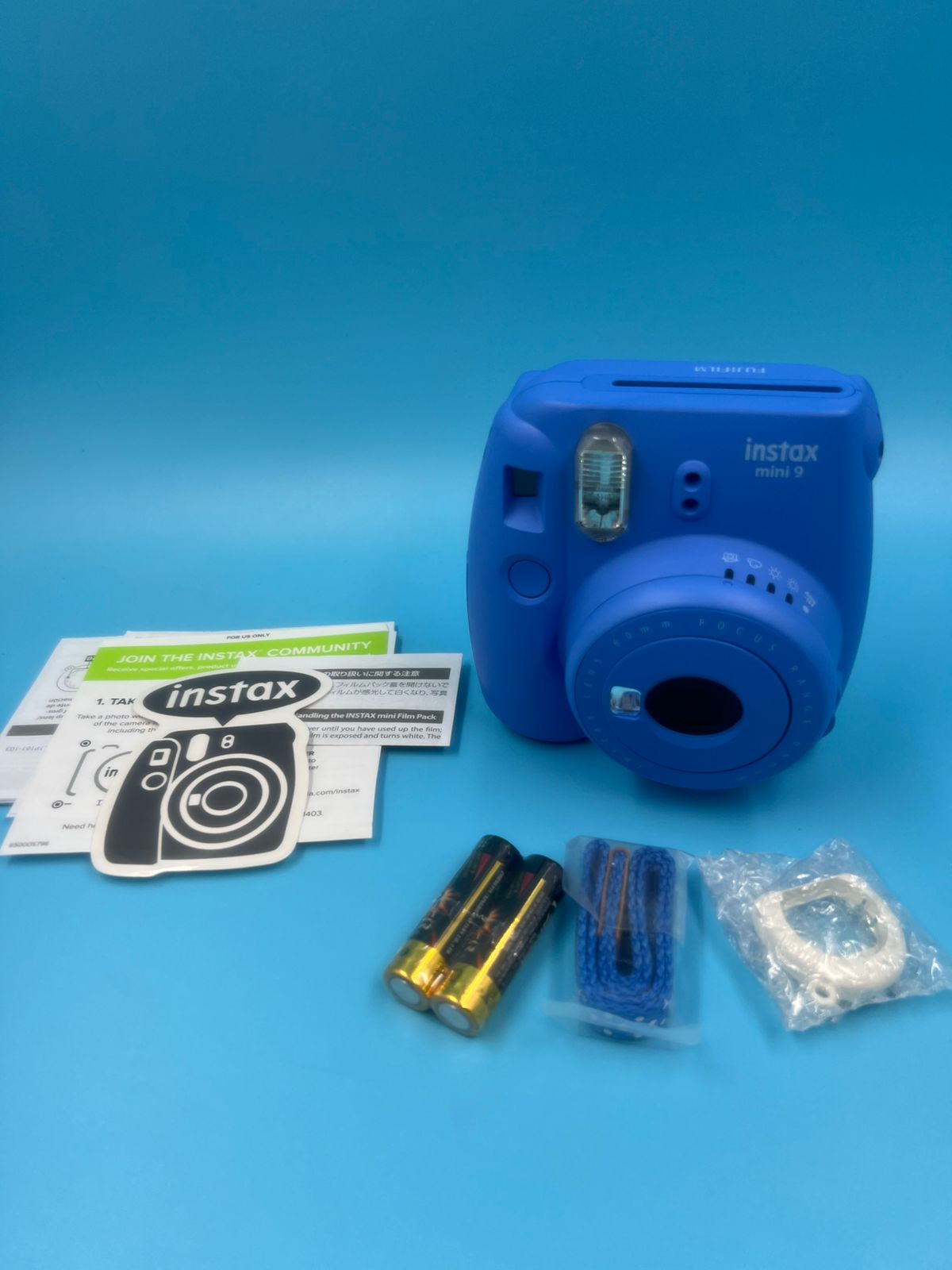 Instax Mini 9 Cámara instantánea, azul cobalto