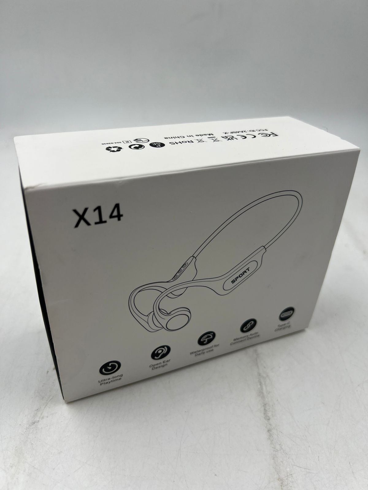 Auriculares de conducción ósea X14 Yorlu deportivos azul