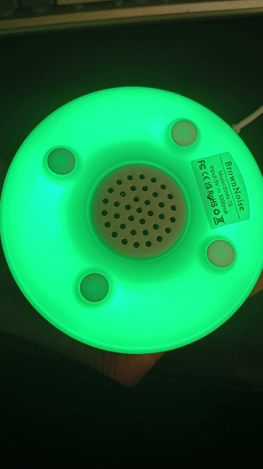 Máquina de ruido blanco y marrón, 30 sonidos, 12 colores.