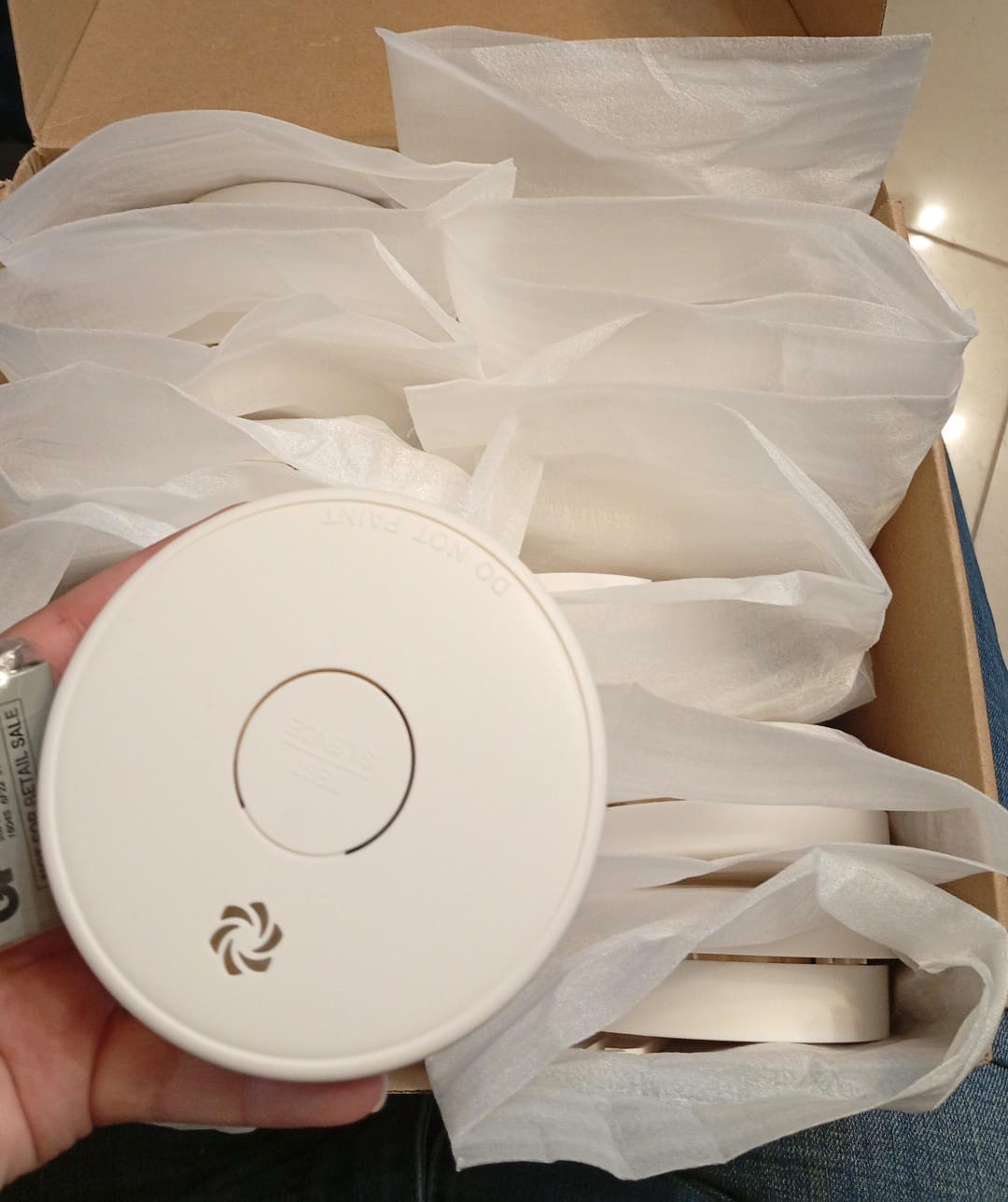 Detectores de humo, tecnología fotoeléctrica, 12 pcs, Putogesafe ZA206.