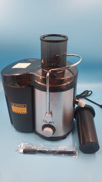 Exprimidor centrífugo de 500 W con boca ancha de 3" Qcen