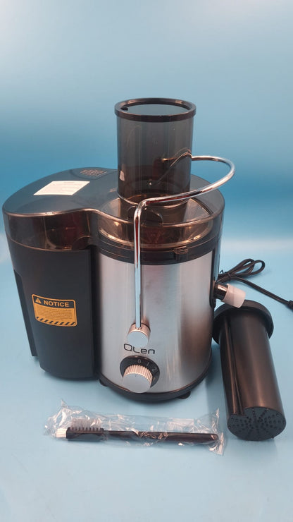 Exprimidor centrífugo de 500 W con boca ancha de 3" Qcen