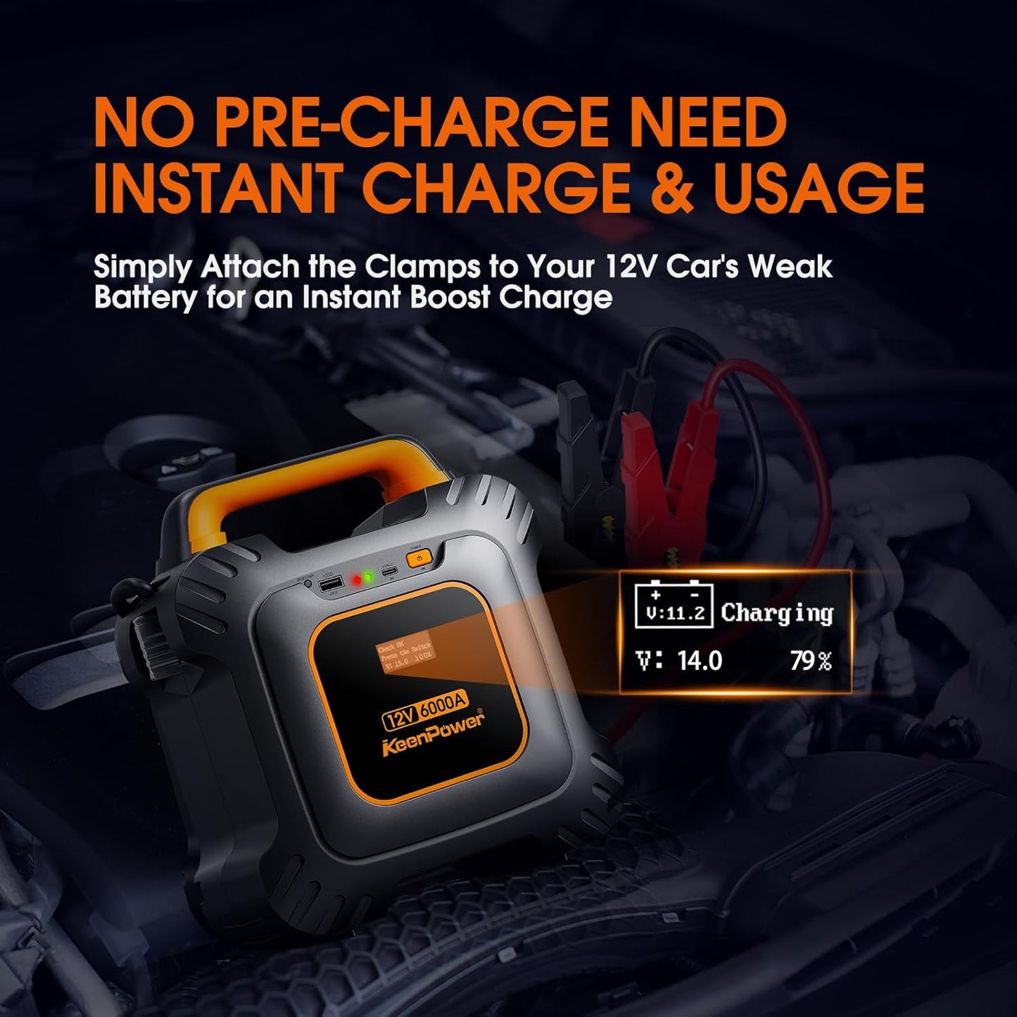 Arrancador de súper condensador de 6000A, para todos los autos.