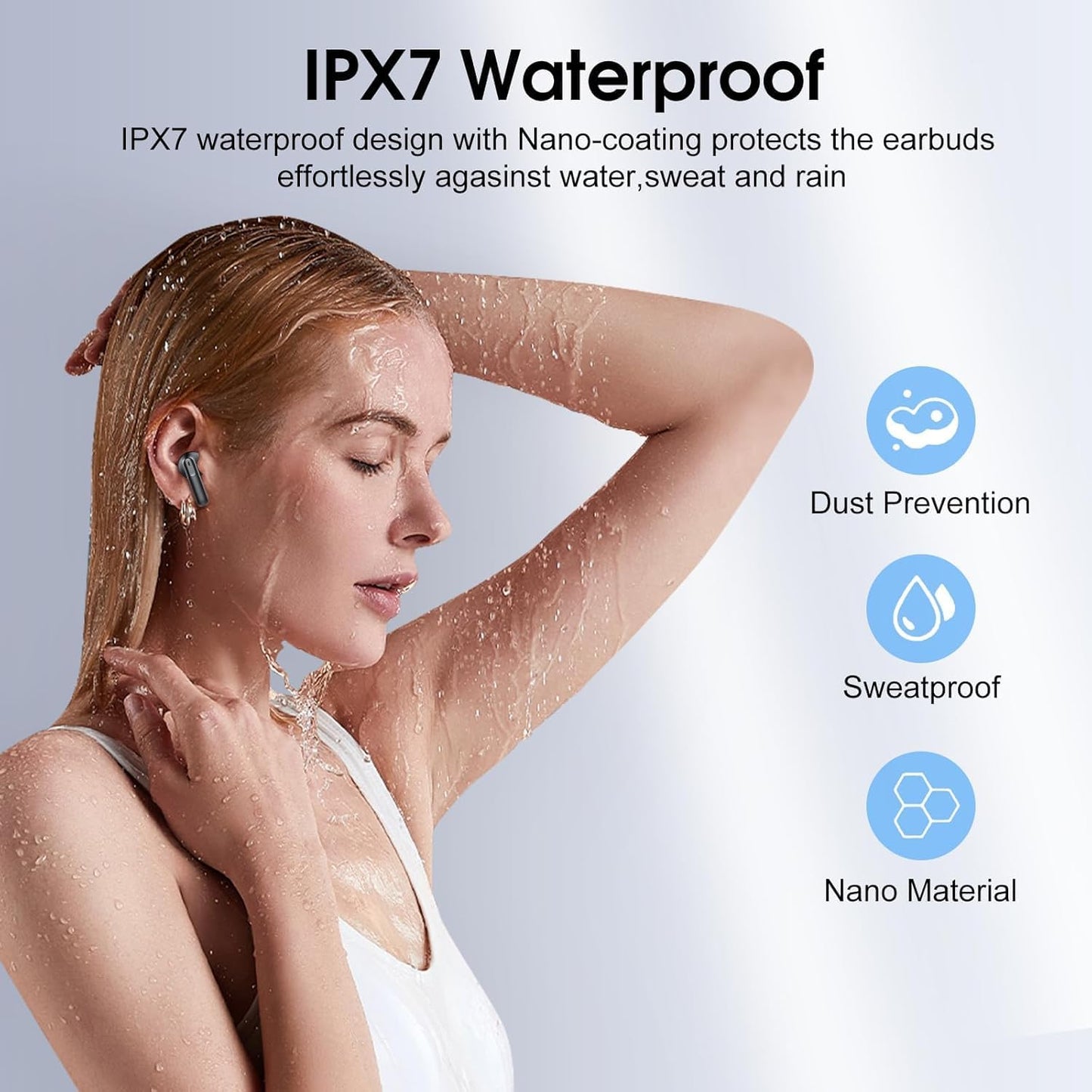 Auriculares inalámbricos, auriculares Bluetooth 5.4 2025.(USADOS)