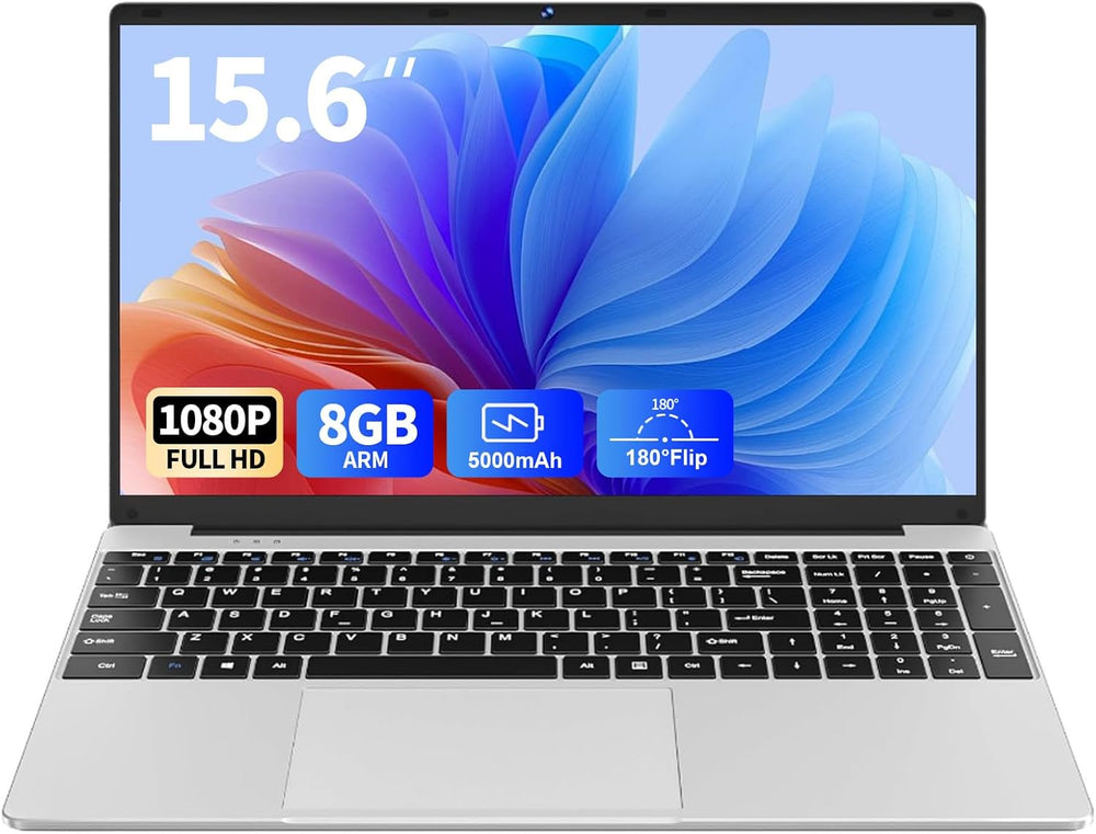 Lap-Top de 15.6", 8 GB de RAM, 256 GB de SSD, comp. Windows 11.