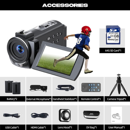 Videocámara de Cámara De Video 5K.