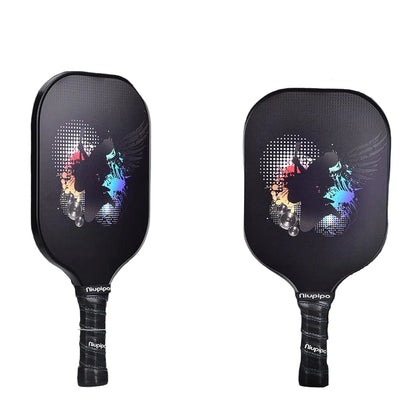Juego de 2 palas de pickleball NIUPIPO, 4 bolas incluidas.