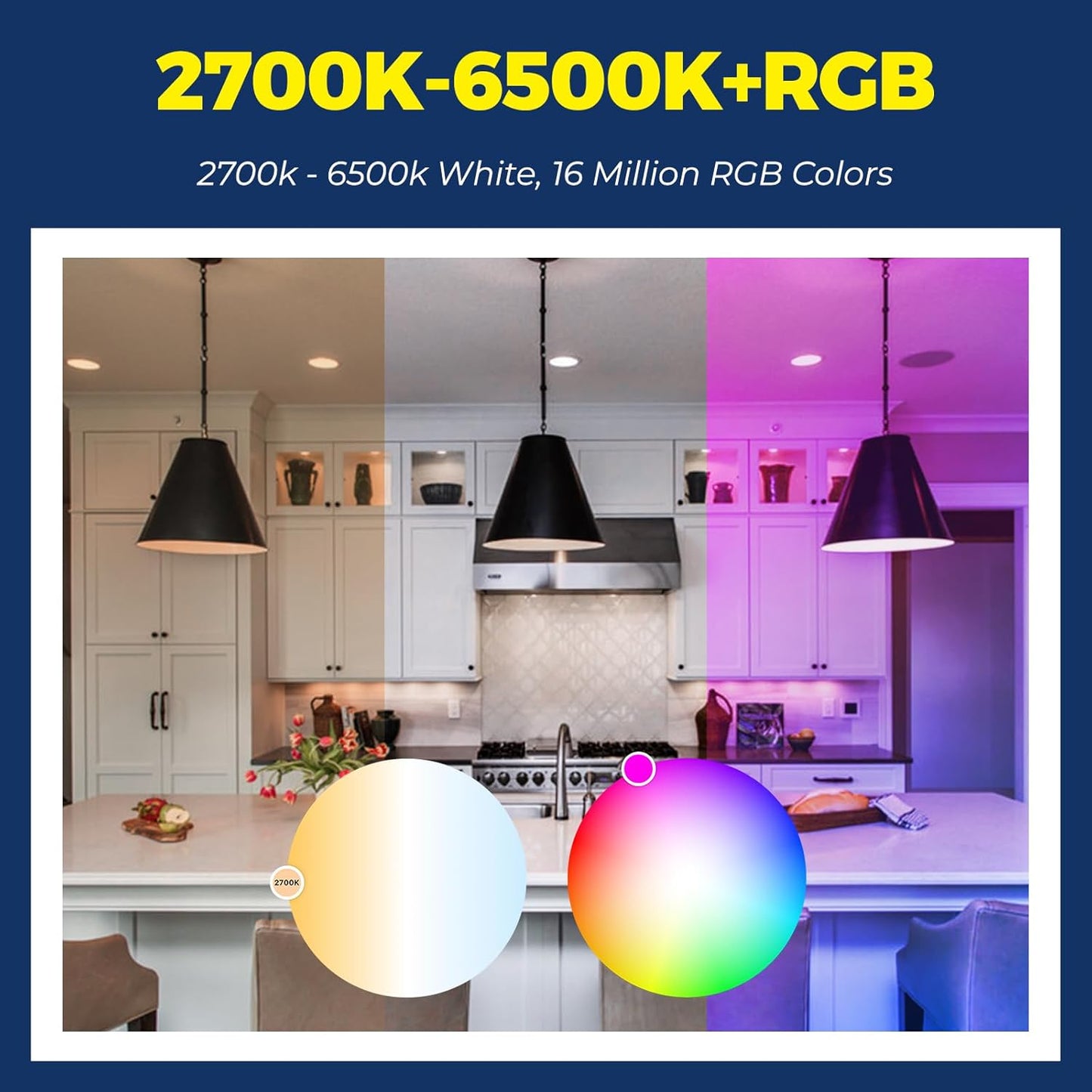 Bombillas inteligentes Lightinginside, 100W=11W, WiFi, Alexa.