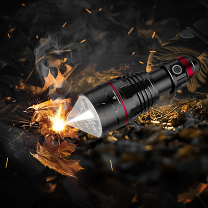 Linterna recargable Skyfire, alta luminosidad, 40000 mAh, Correa y Lente.