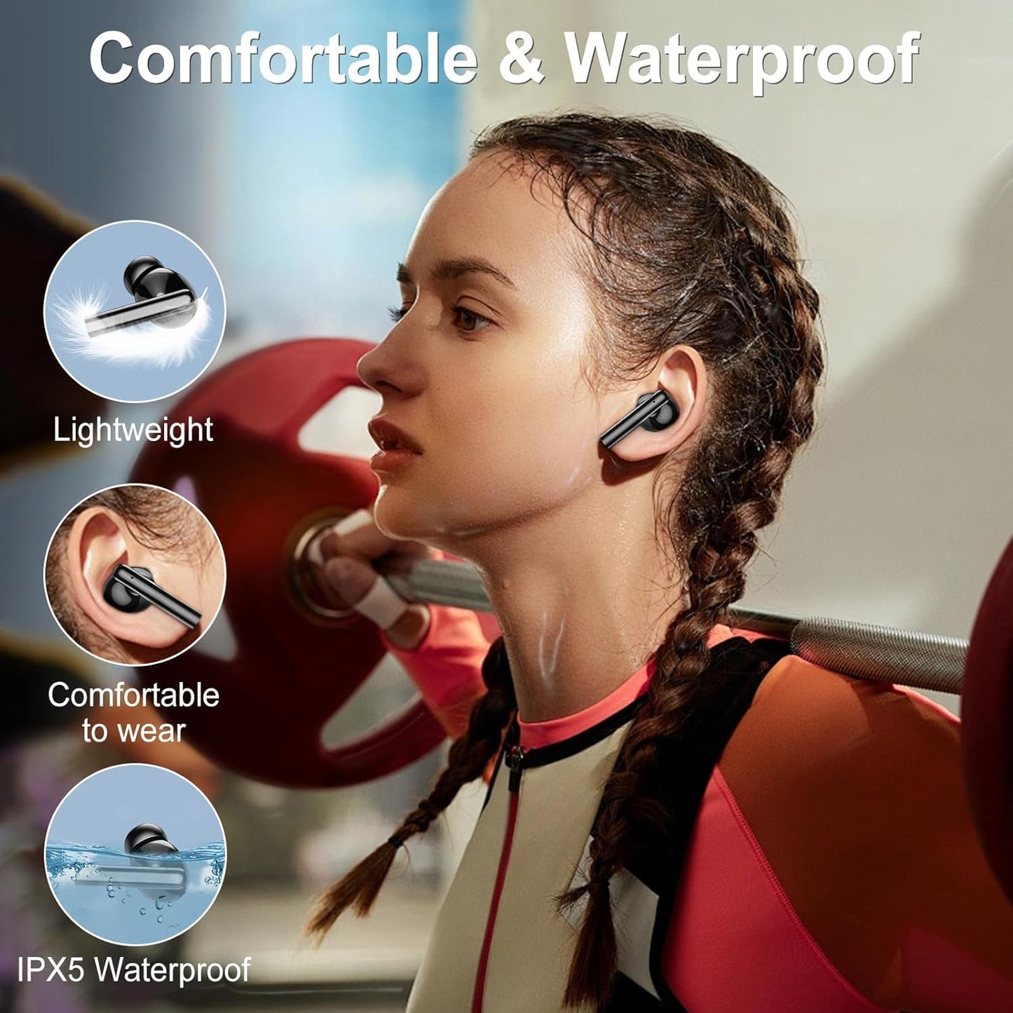 Auriculares inalámbricos con pantalla táctil GIIFUX