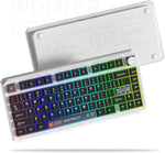 Teclado Mecánico Inalámbrico, Womier ERA75, con VIA/QMK (DETALLE)