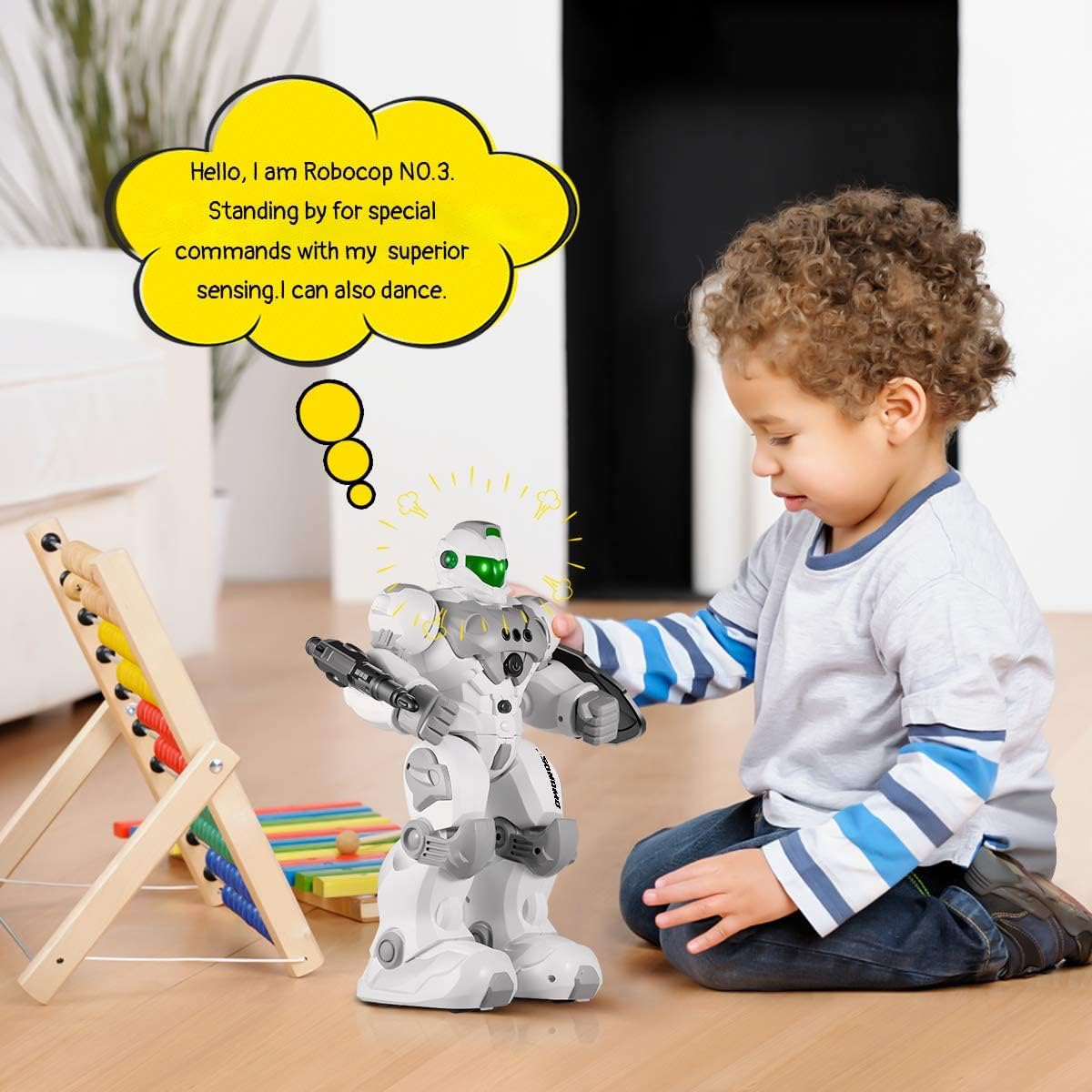 SONOMO Juguetes para niños de 6 a 9 años, robot RC.