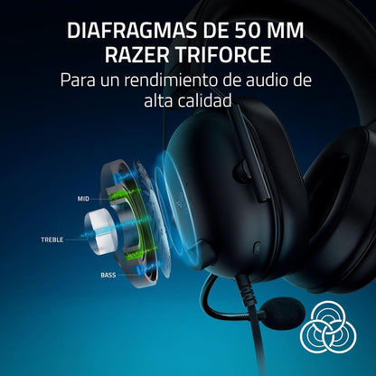 Auriculares para Juegos Razer BlackShark V2 X, PC, PS4, PS5, Switch.