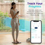 Etekcity Báscula digital de peso corporal, analizador de grasa corporal recargable. usado