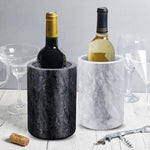 Soporte para utensilios de cocina y enfriador de vino, mármol blanco natural