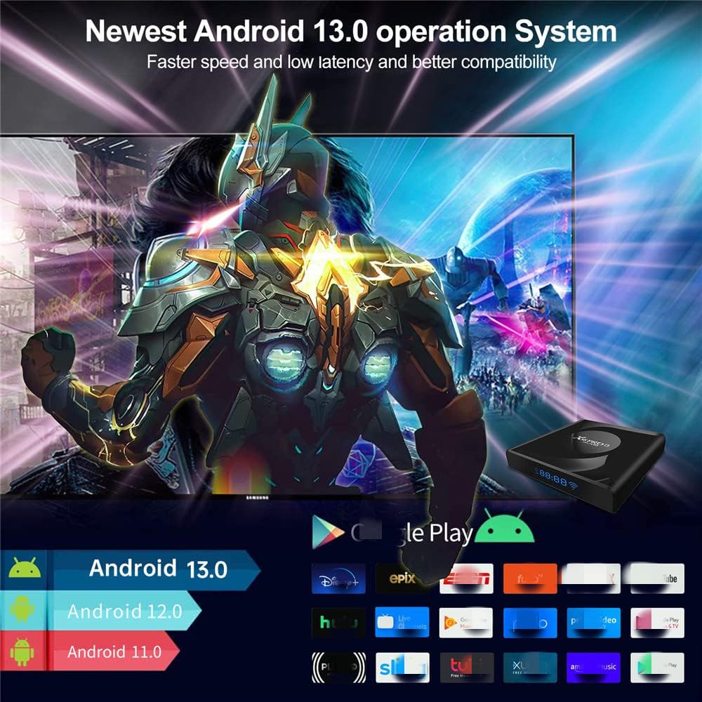 Reproductor inteligente, TV Box Android 13.0, 4GB RAM, 64GB ROM.