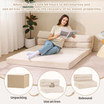 Sofá cama plegable, colchón cómodo y sofá de piso, Juikury.