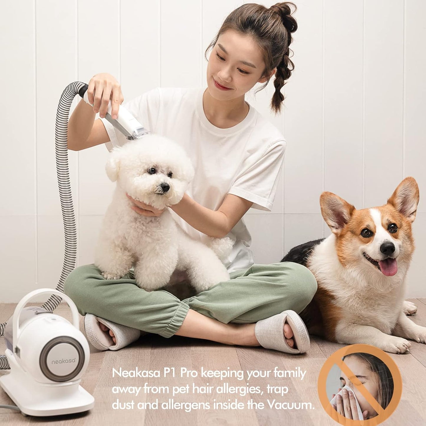 Kit de aseo para mascotas y succión al vacío, 5 herramientas.