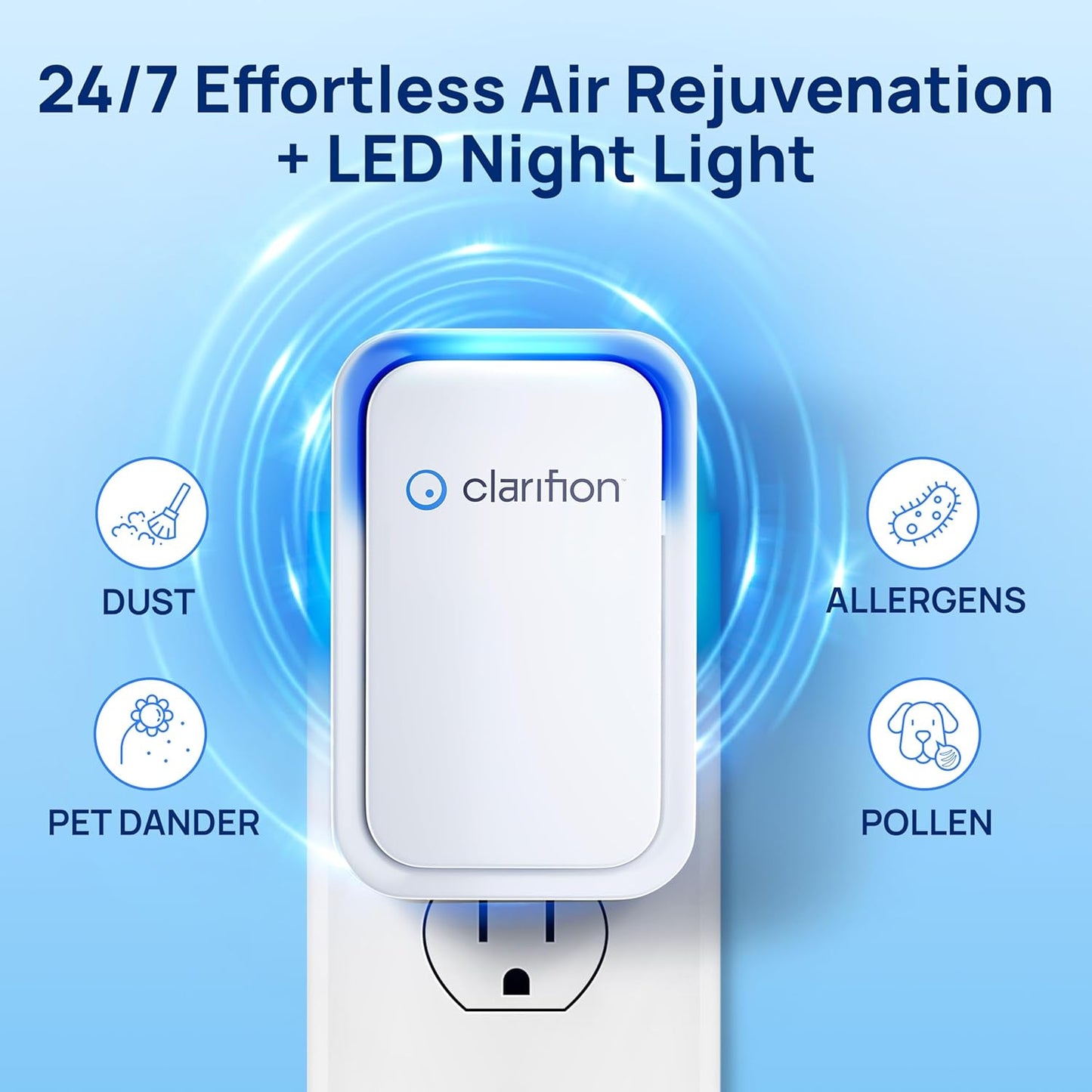 Clarifion - Ionizadores de aire para el hogar (paquete de 6).