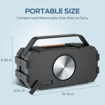 Altavoz Bugani M90, Bluetooth de 40W, Impermeable IPX6, Sonido stereo