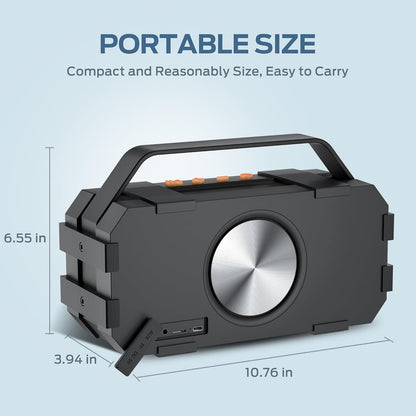 Altavoz Bugani M90, Bluetooth de 40W, Impermeable IPX6, Sonido stereo
