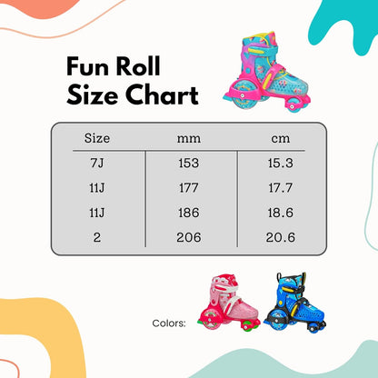 Fun Roll Boy's Jr Adjustable Roller Skate