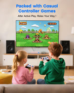 Consola de videojuegos MetFut Motion, juegos físicos, Plug & Play.
