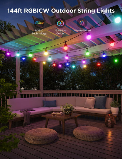 Cadena de luces inteligentes Govee, para exteriores, IP65 impermeable.