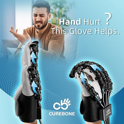 Guantes robóticos de fortalecimiento de mano, Izquierdo, Recargable.