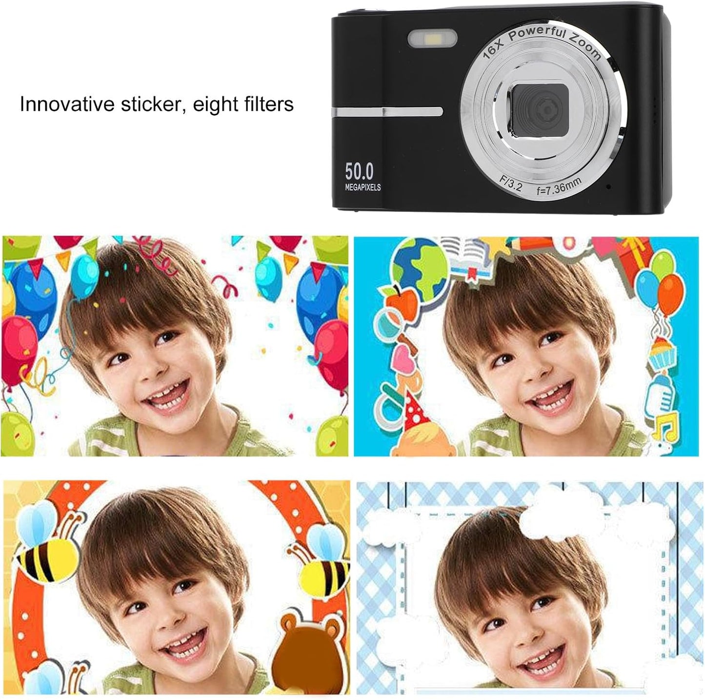 Cámara Digital FHD 1080P de Bolsillo negra