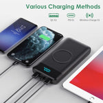 Cargador portátil inalámbrico 30800 mAh (USADO)