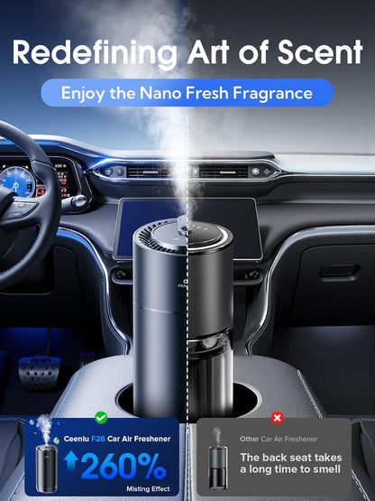 Ambientador inteligente para coche Ceeniu CF12, con niebla ultrasónica.