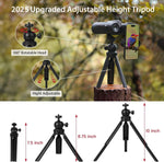 Binoculares HD de 12 x 42, trípode y adaptador de trípode.