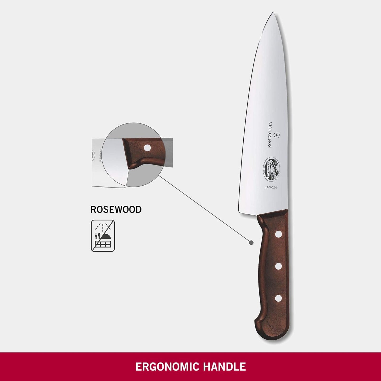 Cuchillo De Cocina, Chef Pro, Victorinox, Acero Quirurgico, 23CM