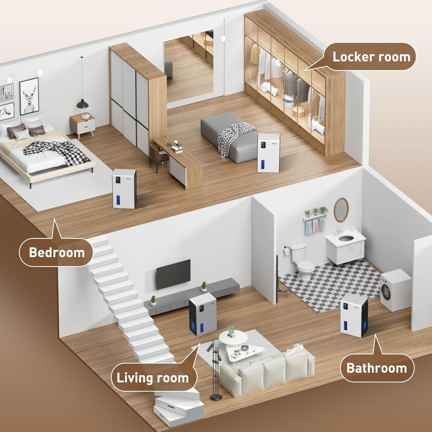 NineSky Deshumidificador para el hogar.