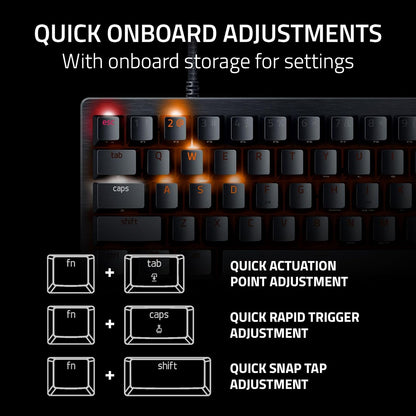 Teclado Razer Huntsman V3 Pro Mini, Gaming Óptico Analógico