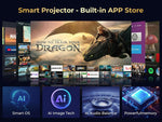 Proyector inteligente Goodee YG600, 4K con WiFi, 5G y Bluetooth